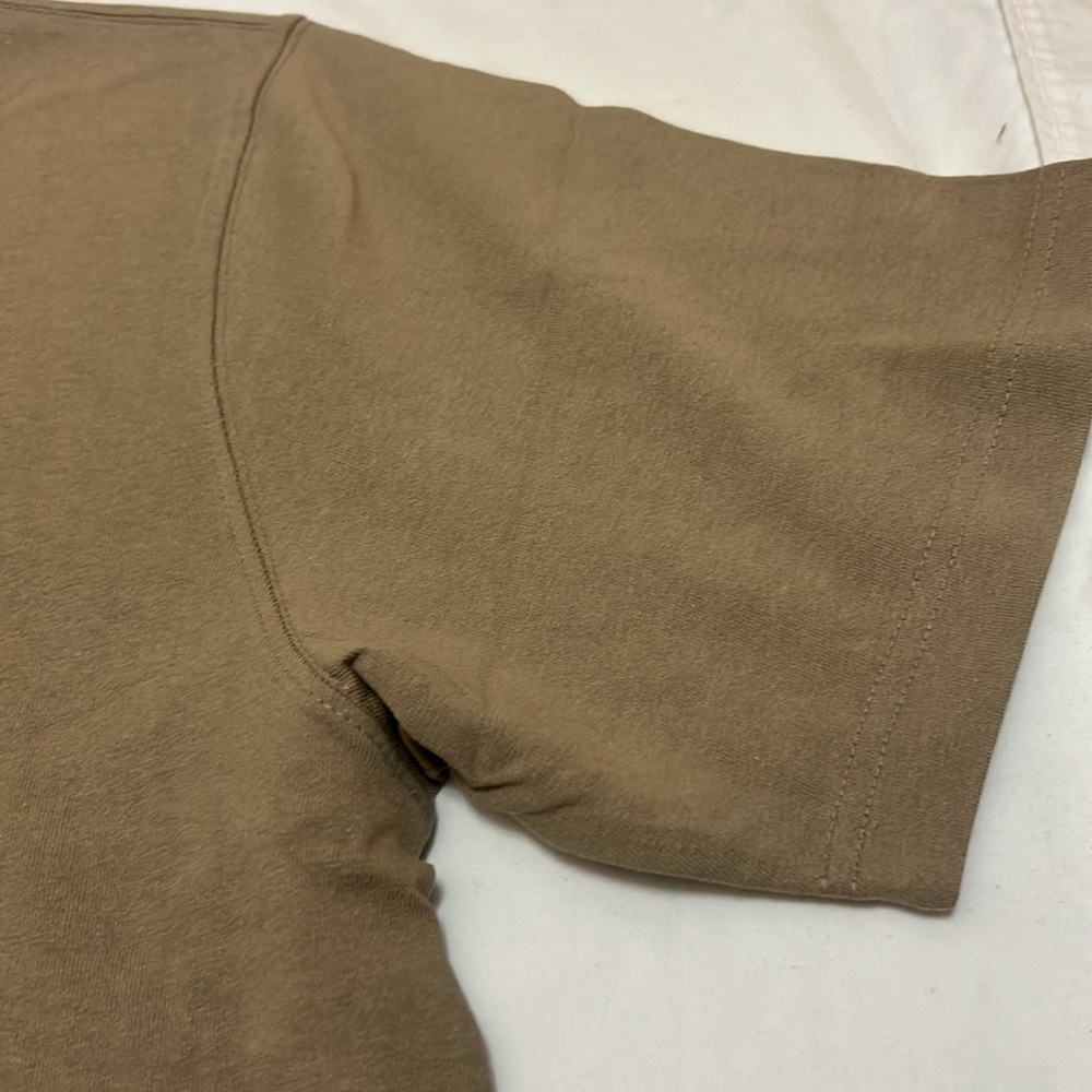 NWT Carhartt T-Shirt Heavyweight Short Sleeve Pocket size L Tan - Picture 2 of 4